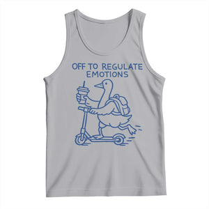 Funny Goose Psychologist Tank Top Off To Regulate Emotions Mental Health Counselor TS10 Athletic Heather Print Your Wear