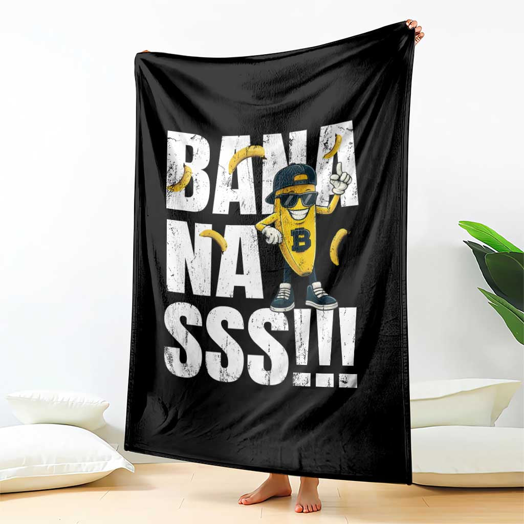 Banana Lovers Throw Blanket Funny Bananas Vintage Style TS10 Print Your Wear