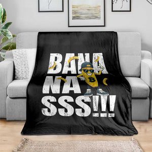 Banana Lovers Throw Blanket Funny Bananas Vintage Style TS10 Print Your Wear