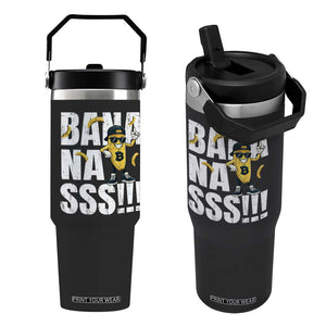 Banana Lovers Flip Straw Tumbler Funny Bananas Vintage Style TS10 One Size: 30 oz Black Print Your Wear