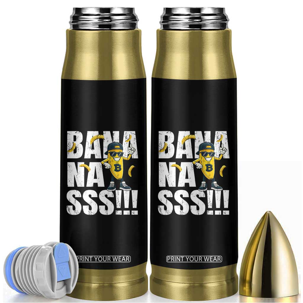 Banana Lovers Bullet Tumbler Funny Bananas Vintage Style TS10 Black Print Your Wear