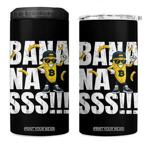 Banana Lovers 4 in 1 Can Cooler Tumbler Funny Bananas Vintage Style TS10 One Size: 16 oz Black Print Your Wear