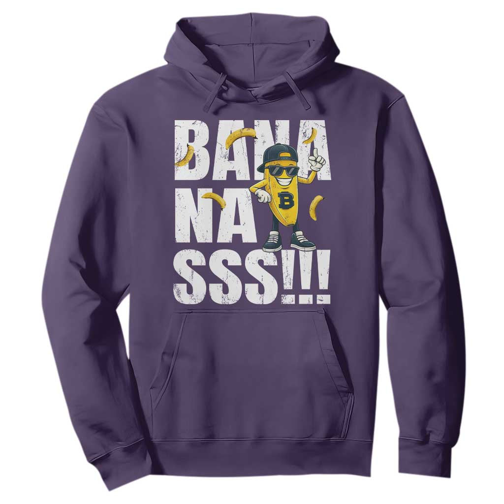 Banana Lovers Hoodie Funny Bananas Vintage Style TS10 Purple Print Your Wear