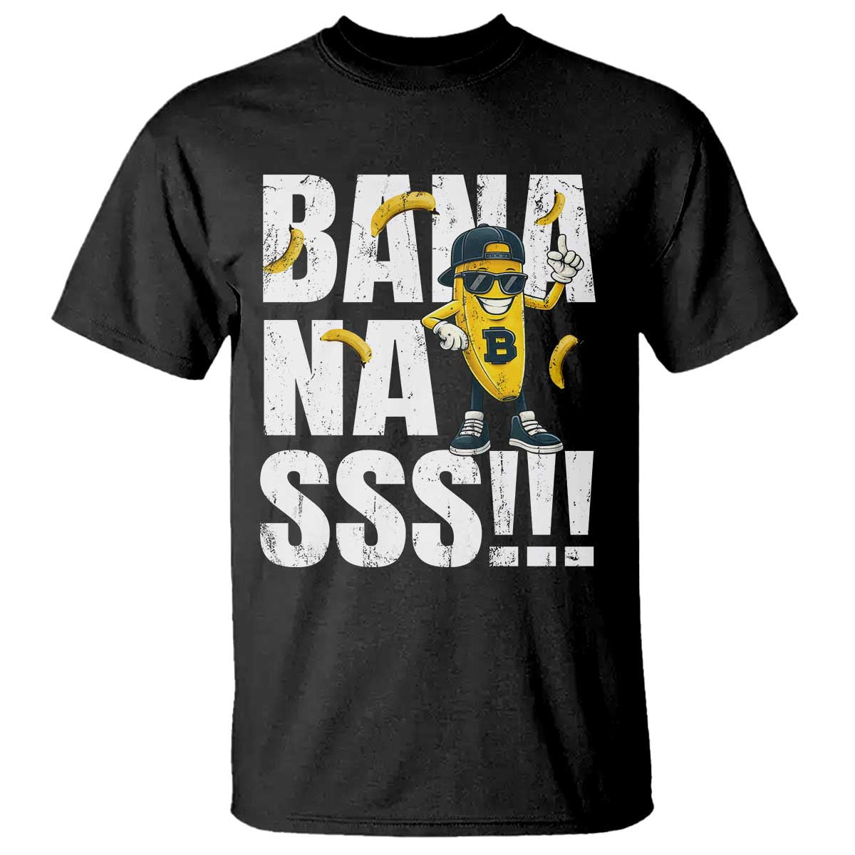 Banana Lovers T Shirt Funny Bananas Vintage Style TS10 Black Print Your Wear