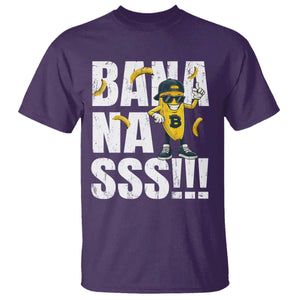 Banana Lovers T Shirt Funny Bananas Vintage Style TS10 Purple Print Your Wear