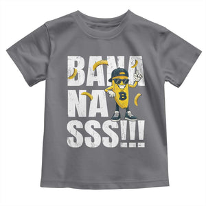 Banana Lovers Toddler T Shirt Funny Bananas Vintage Style TS10 Charcoal Print Your Wear