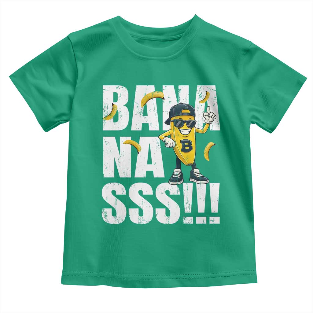 Banana Lovers Toddler T Shirt Funny Bananas Vintage Style TS10 Irish Green Print Your Wear