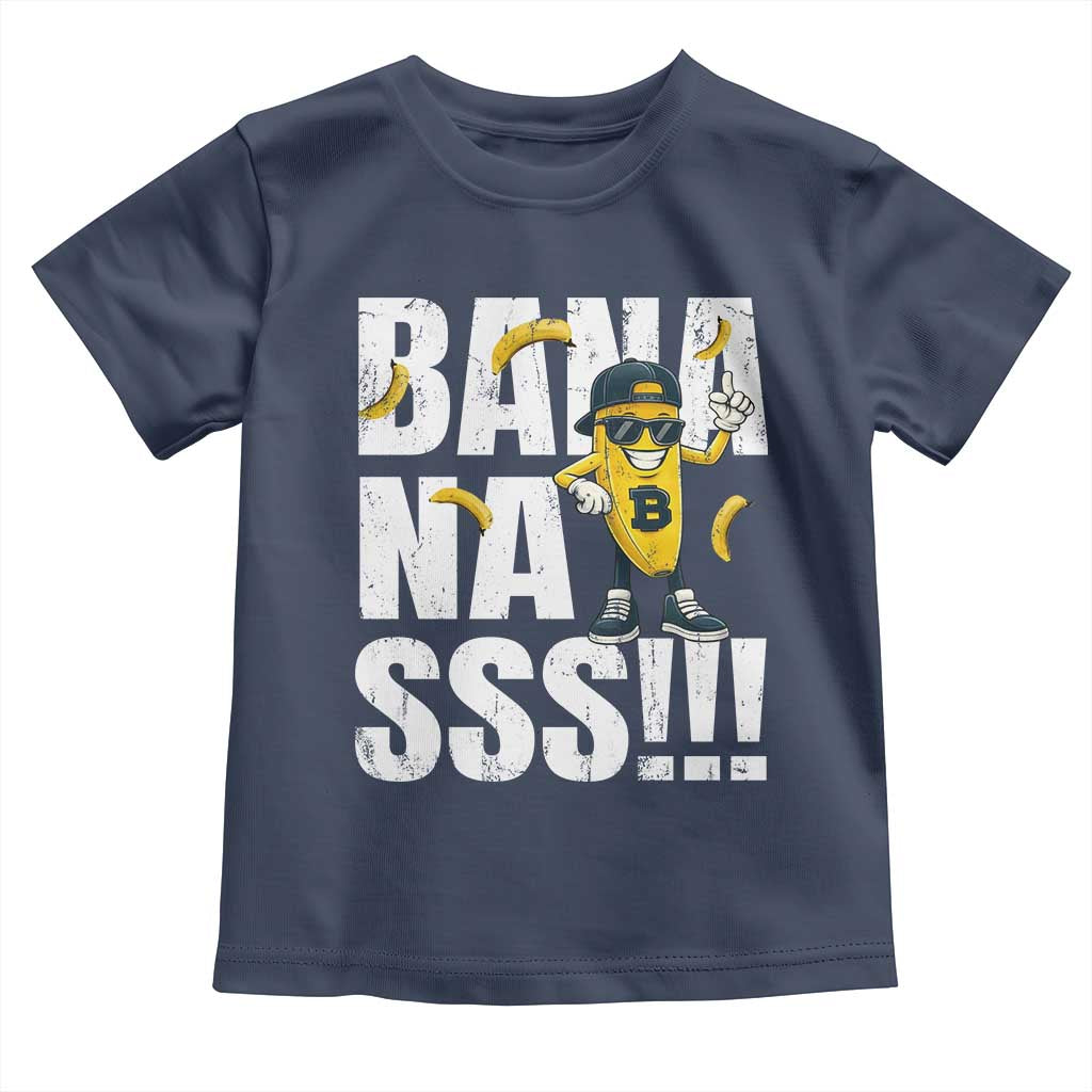 Banana Lovers Toddler T Shirt Funny Bananas Vintage Style TS10 Navy Print Your Wear