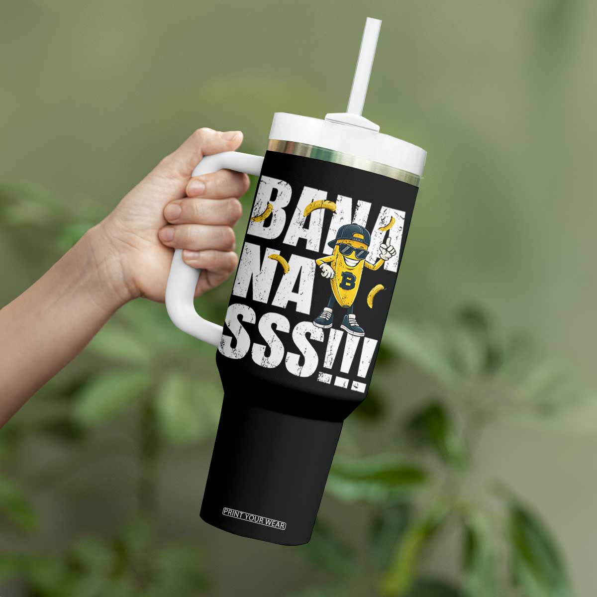 Banana Lovers Tumbler With Handle Funny Bananas Vintage Style TS10 Print Your Wear