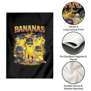 Funny Bananas Garden Flag - Lets Go Banana - Cute Banana Lovers Bootleg TS10 Print Your Wear