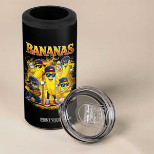 Funny Bananas 4 in 1 Can Cooler Tumbler Lets Go Banana Cute Banana Lovers Bootleg TS10 Print Your Wear