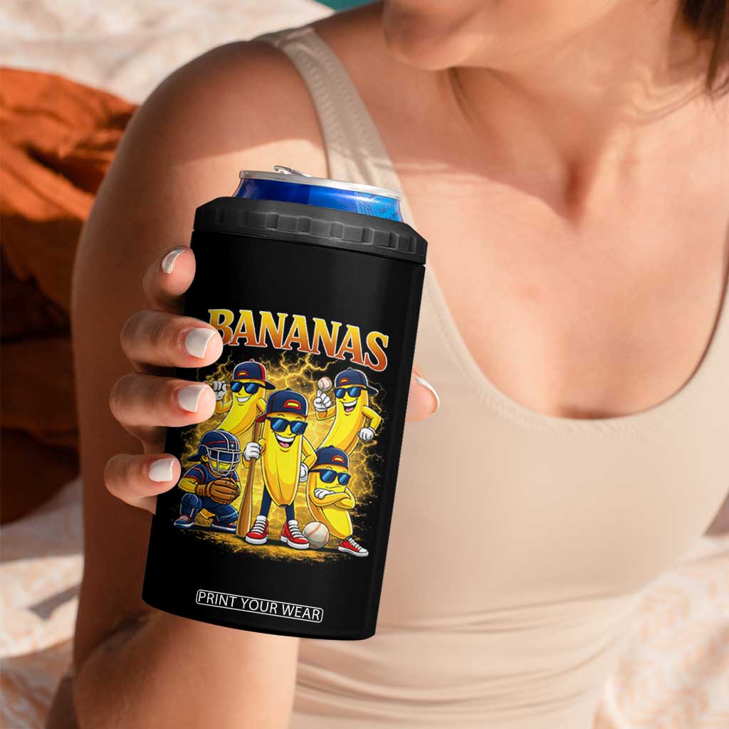 Funny Bananas 4 in 1 Can Cooler Tumbler Lets Go Banana Cute Banana Lovers Bootleg TS10 Print Your Wear