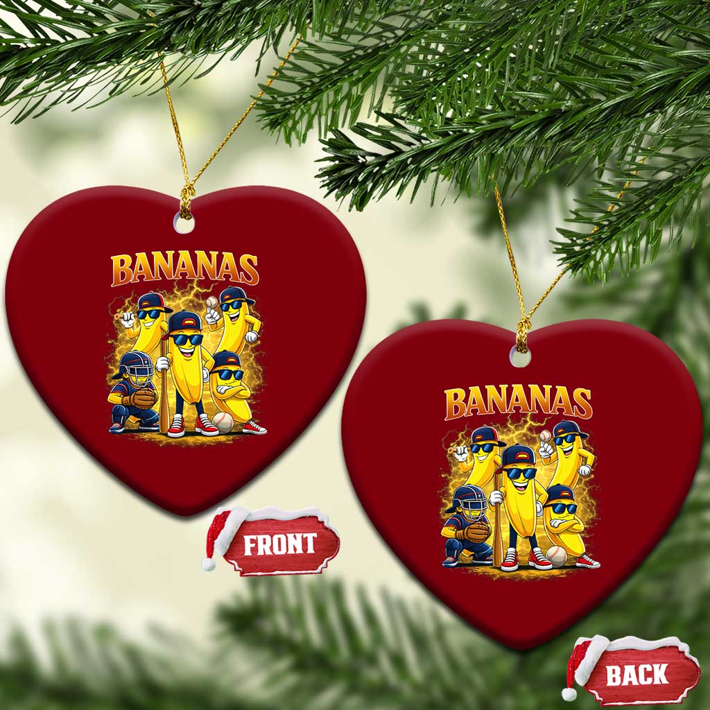 Funny Bananas Ceramic Ornament Lets Go Banana Cute Banana Lovers Bootleg TS10 Print Your Wear