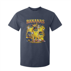 Funny Bananas T Shirt For Kid Lets Go Banana Cute Banana Lovers Bootleg TS10 Navy Print Your Wear