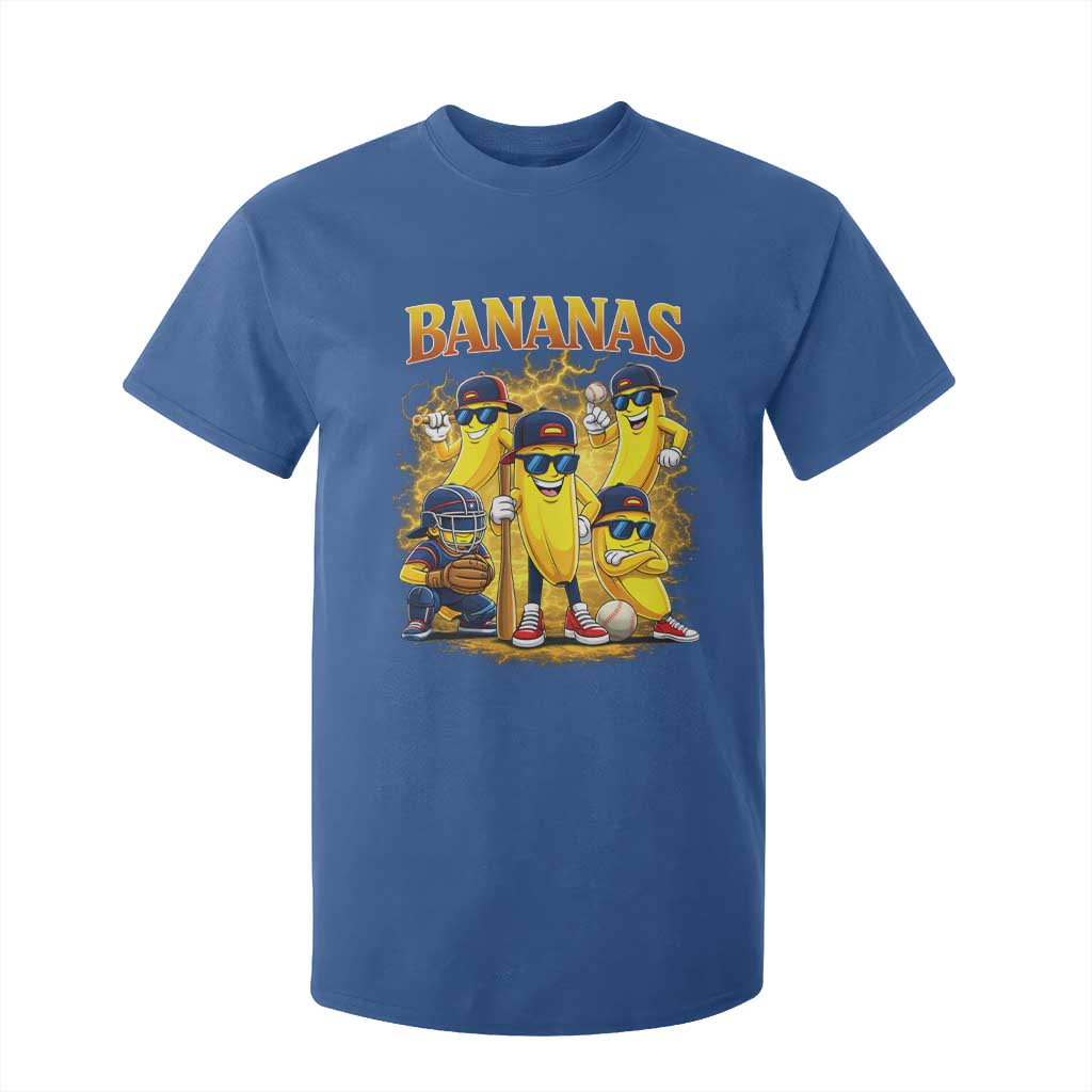 Funny Bananas T Shirt For Kid Lets Go Banana Cute Banana Lovers Bootleg TS10 Royal Blue Print Your Wear