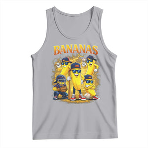 Funny Bananas Tank Top Lets Go Banana Cute Banana Lovers Bootleg TS10 Athletic Heather Print Your Wear