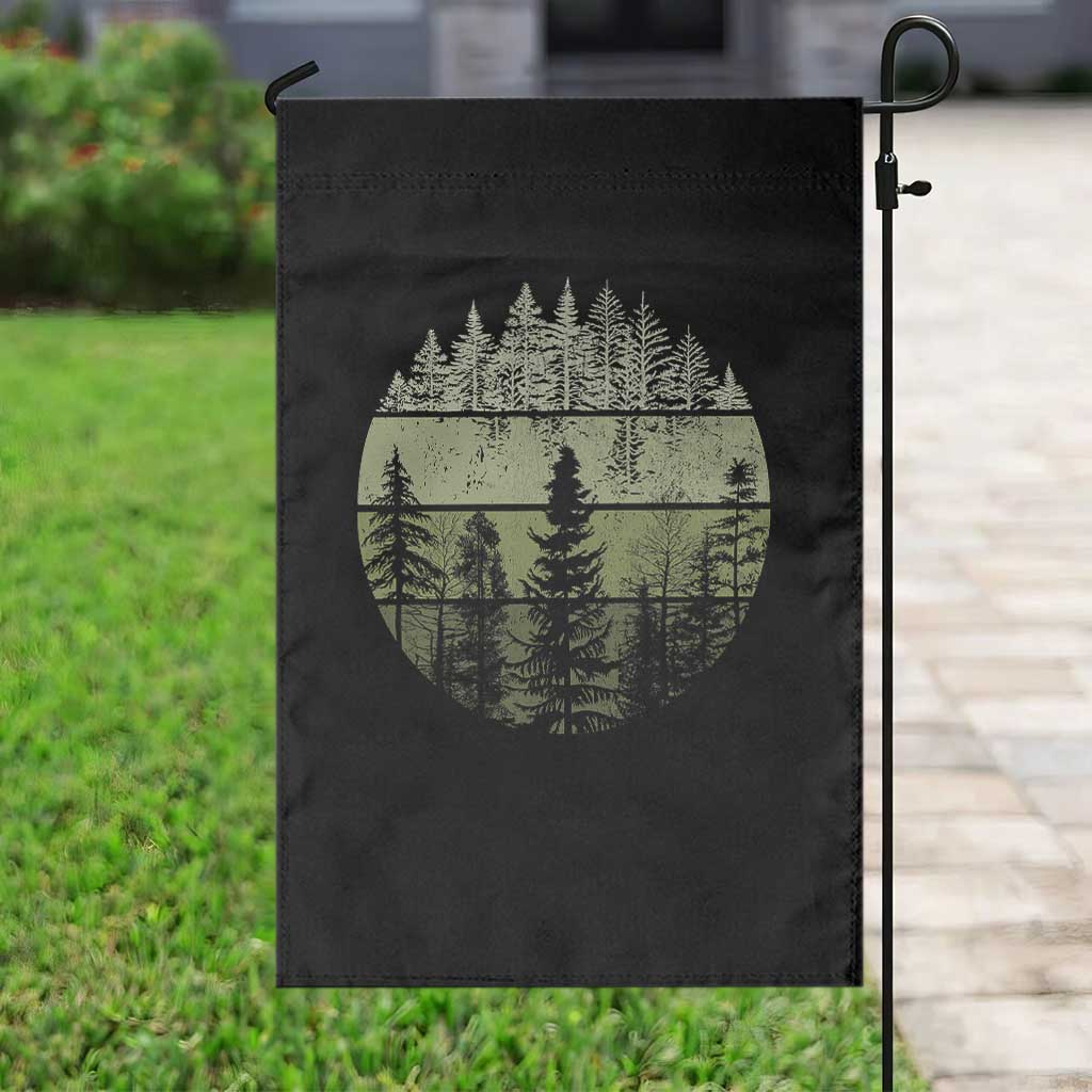 Retro Forest Trees Outdoors Nature Garden Flag Vintage Wildlife TS10 Print Your Wear