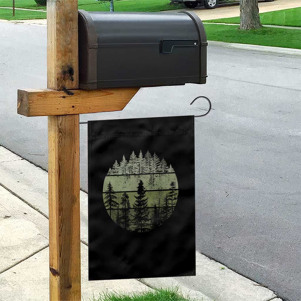 Retro Forest Trees Outdoors Nature Garden Flag Vintage Wildlife TS10 Print Your Wear