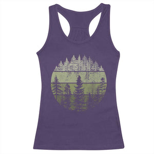 Retro Forest Trees Outdoors Nature Racerback Tank Top Vintage Wildlife TS10 Purple Print Your Wear