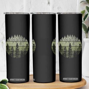 Retro Forest Trees Outdoors Nature Skinny Tumbler Vintage Wildlife TS10 Print Your Wear