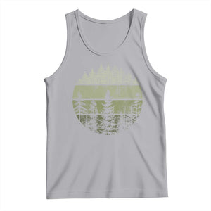 Retro Forest Trees Outdoors Nature Tank Top Vintage Wildlife TS10 Athletic Heather Print Your Wear