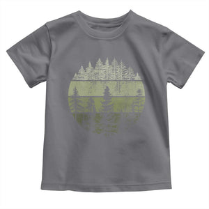 Retro Forest Trees Outdoors Nature Toddler T Shirt Vintage Wildlife TS10 Charcoal Print Your Wear