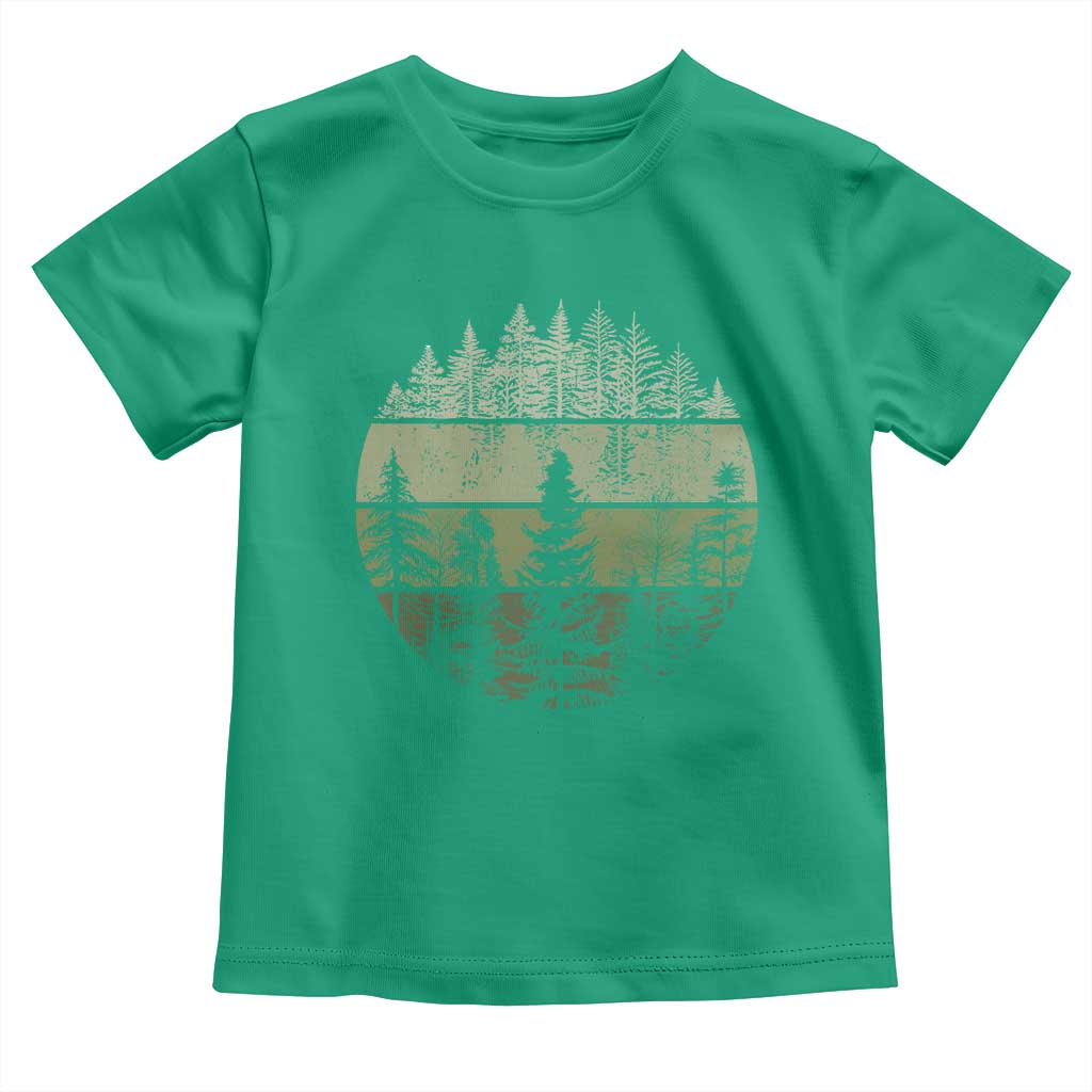 Retro Forest Trees Outdoors Nature Toddler T Shirt Vintage Wildlife TS10 Irish Green Print Your Wear