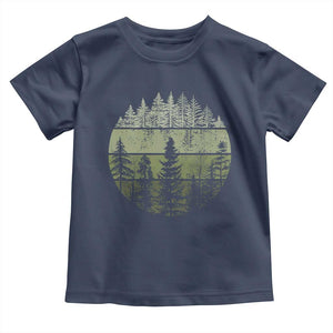 Retro Forest Trees Outdoors Nature Toddler T Shirt Vintage Wildlife TS10 Navy Print Your Wear