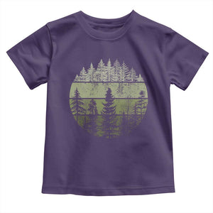 Retro Forest Trees Outdoors Nature Toddler T Shirt Vintage Wildlife TS10 Purple Print Your Wear