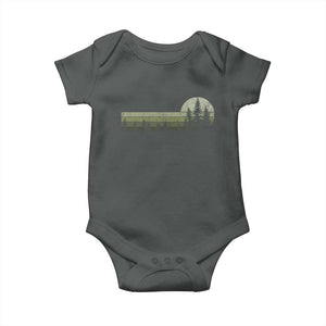 Trees Wildlife Nature Vintage Forest Baby Onesie TS10 Dark Heather Print Your Wear
