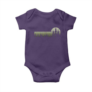 Trees Wildlife Nature Vintage Forest Baby Onesie TS10 Purple Print Your Wear