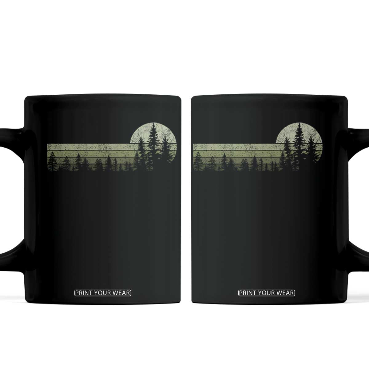 Trees Wildlife Nature Vintage Forest Coffee Mug TS10 Black Print Your Wear