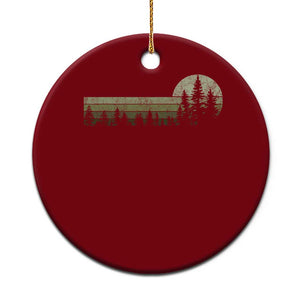 Trees Wildlife Nature Vintage Forest Ceramic Ornament TS10 1pc Red Print Your Wear