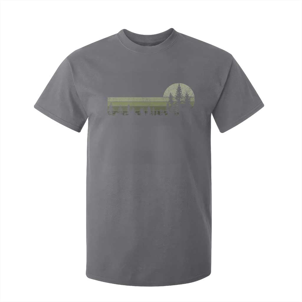 Trees Wildlife Nature Vintage Forest T Shirt For Kid TS10 Charcoal Print Your Wear