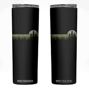 Trees Wildlife Nature Vintage Forest Skinny Tumbler TS10 Black Print Your Wear