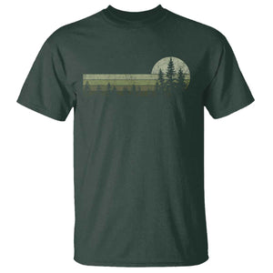 Trees Wildlife Nature Vintage Forest T Shirt TS10 Dark Forest Green Print Your Wear