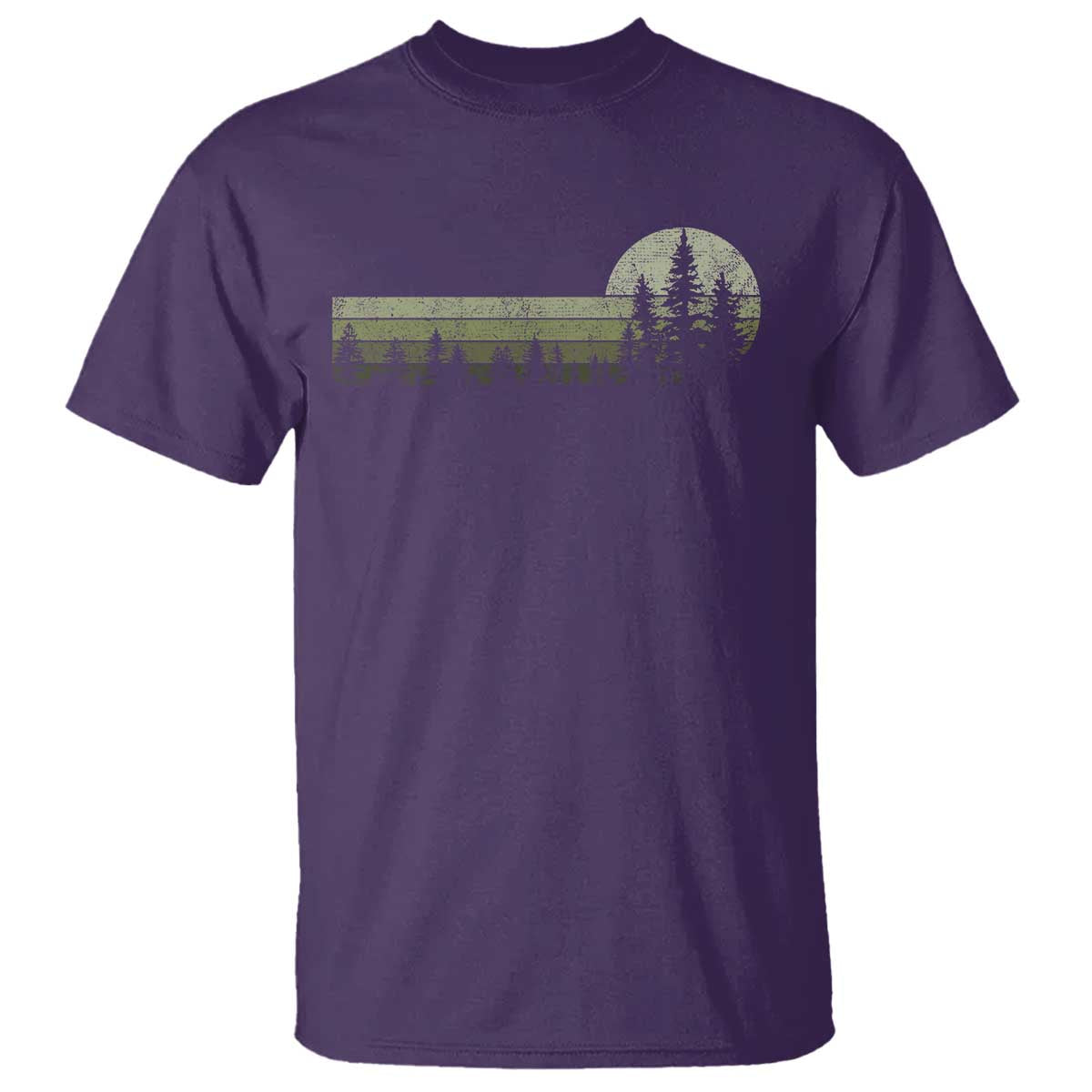 Trees Wildlife Nature Vintage Forest T Shirt TS10 Purple Print Your Wear