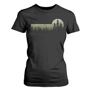 Trees Wildlife Nature Vintage Forest T Shirt For Women TS10 Black Print Your Wear
