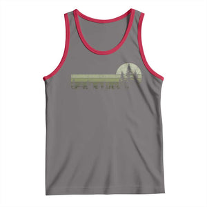 Trees Wildlife Nature Vintage Forest Tank Top TS10 Deep Heather Red Print Your Wear