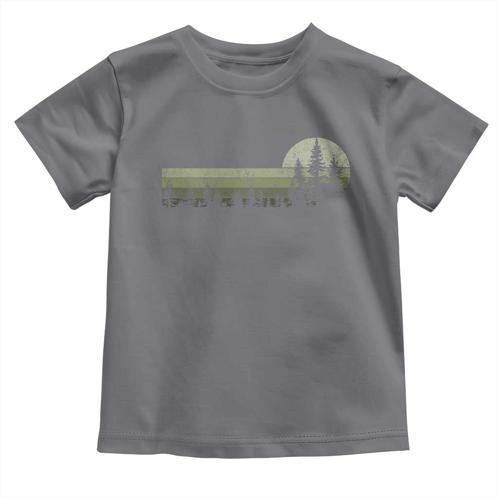 Trees Wildlife Nature Vintage Forest Toddler T Shirt TS10 Charcoal Print Your Wear