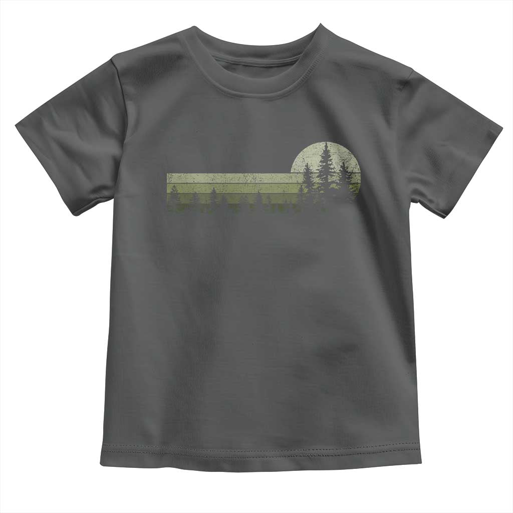 Trees Wildlife Nature Vintage Forest Toddler T Shirt TS10 Dark Heather Print Your Wear