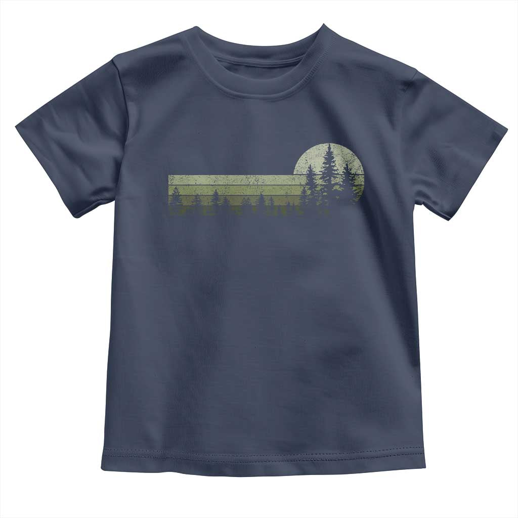 Trees Wildlife Nature Vintage Forest Toddler T Shirt TS10 Navy Print Your Wear