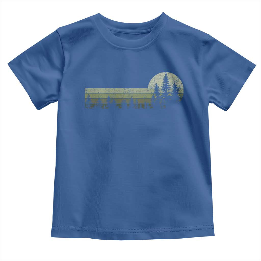 Trees Wildlife Nature Vintage Forest Toddler T Shirt TS10 Royal Blue Print Your Wear