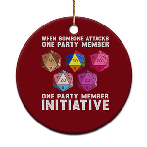When Someone Attacks One Party Member D20 Dice LGBTQ Ally Ceramic Ornament TS10 1pc Red Print Your Wear
