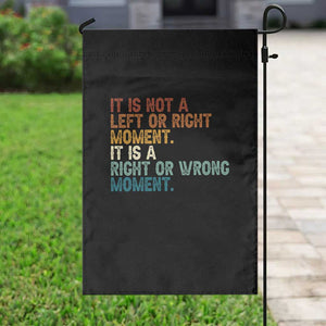 Retro Cory Booker Quotes Garden Flag This is a Right or Wrong Moment Subtle FDT TS10 Print Your Wear