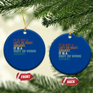 Retro Cory Booker Quotes Ceramic Ornament This is a Right or Wrong Moment Subtle FDT TS10 1pc Blue Print Your Wear