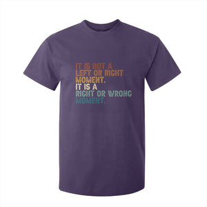 Retro Cory Booker Quotes T Shirt For Kid This is a Right or Wrong Moment Subtle FDT TS10 Purple Print Your Wear