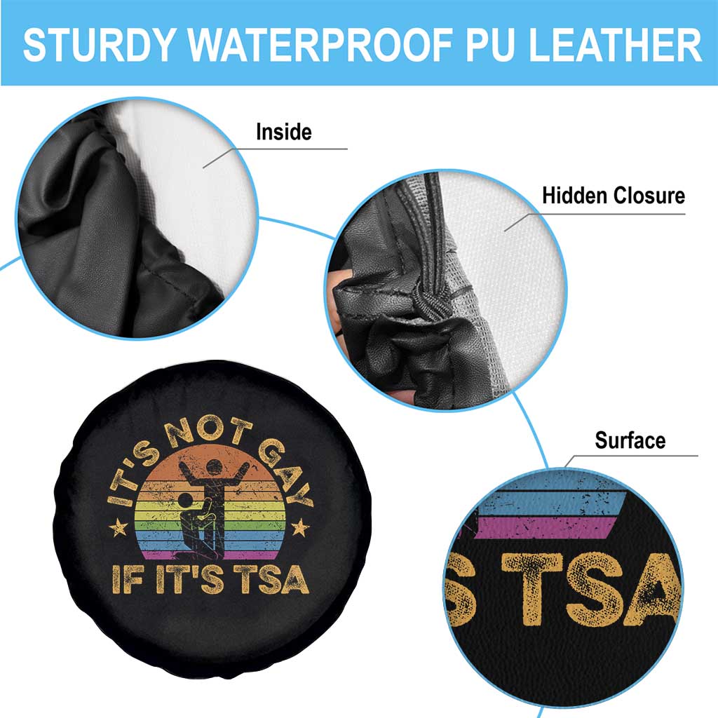 Funny It is Not Gay If It is TSA Security Spare Tire Cover TS10 Print Your Wear