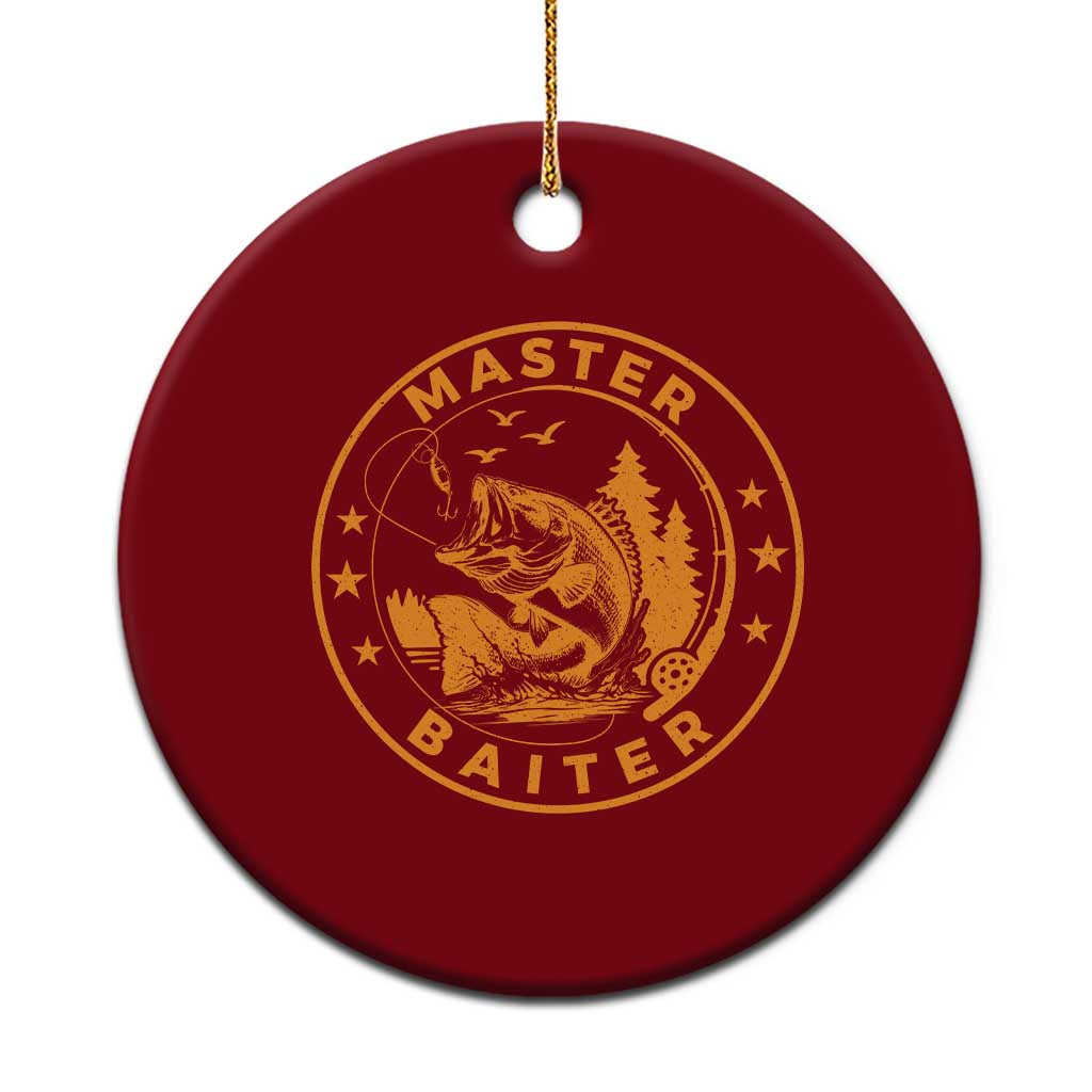Master Baiter Ceramic Ornament Retro Bass Fishing Funny Fisher Fish Fisherman TS10 1pc Red Print Your Wear