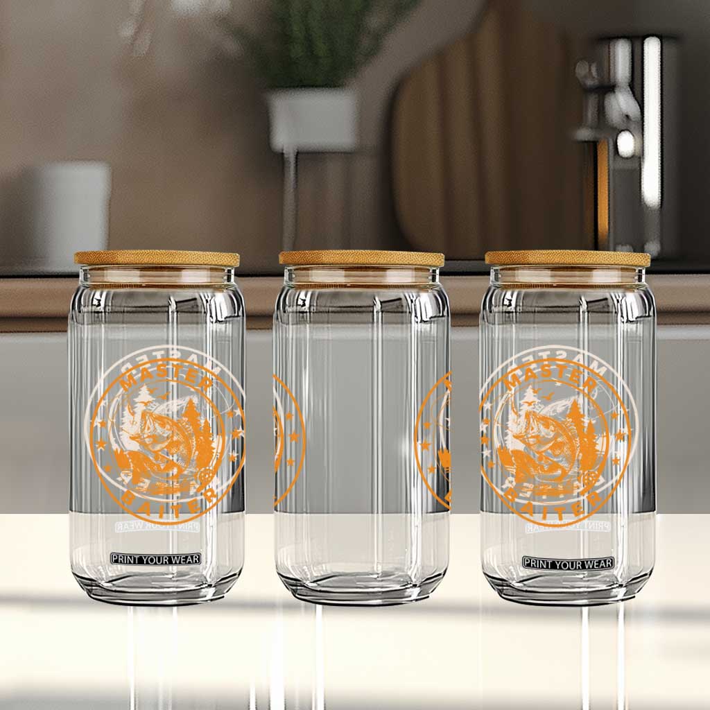 Master Baiter Glass Can Retro Bass Fishing Funny Fisher Fish Fisherman TS10 Print Your Wear